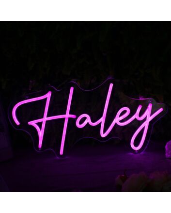 Haley Pink Neon LEd Sign