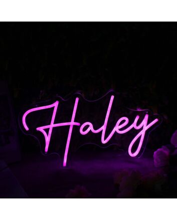 Haley Pink Neon LEd Sign