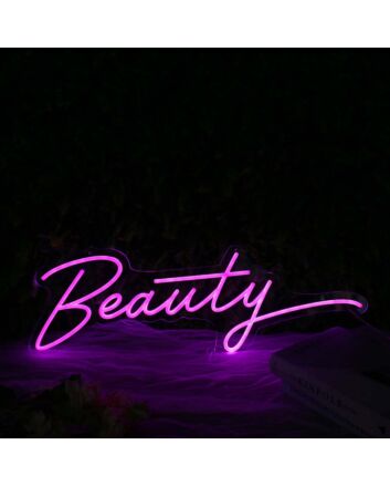Beauty Dark Purple Neon Sign