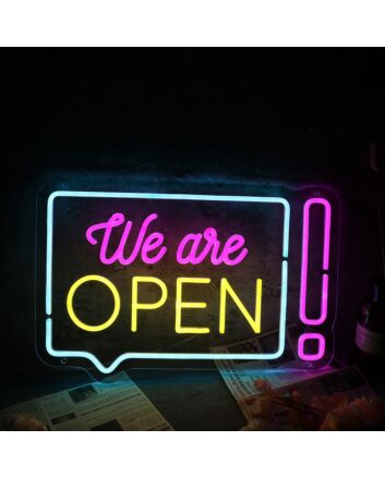 We Are Open Custom Neon Sign