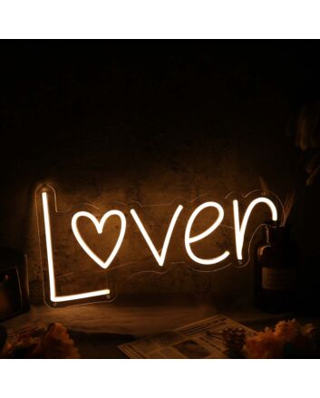 Lover Yellow Custom Neon Sign