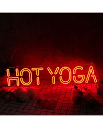 Hot Yoga Red Neon Sign