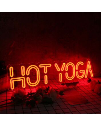 Hot Yoga Red Neon Sign