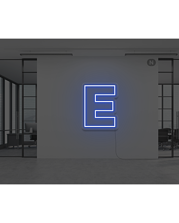 Neon Letter E