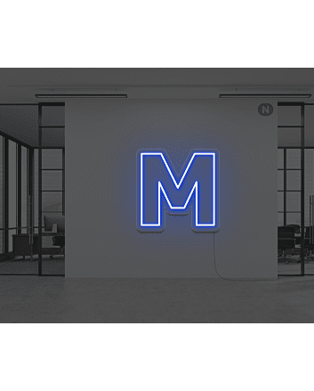 Neon Letter M