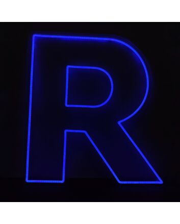 Neon Letter R
