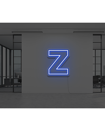 Neon Letter Z