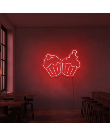 Neon Cupcakes Signs