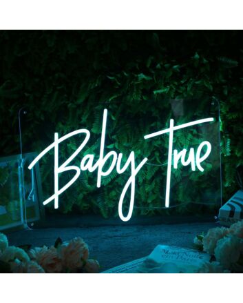 Baby True Blue Neon Sign