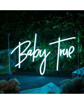 Baby True Blue Neon Sign