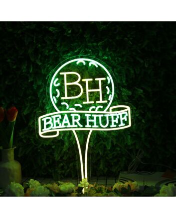 Bear Huff Custom Neon Sign