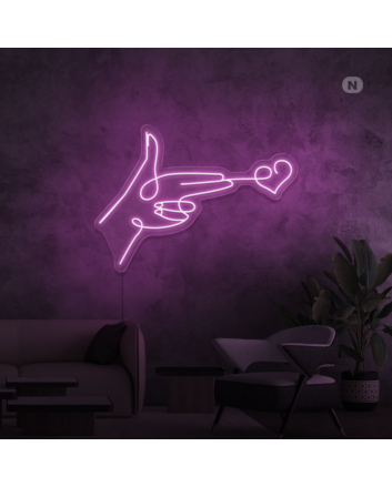 Love Target Neon Sign