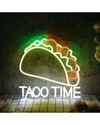 Taco Time Custom Neon Sign