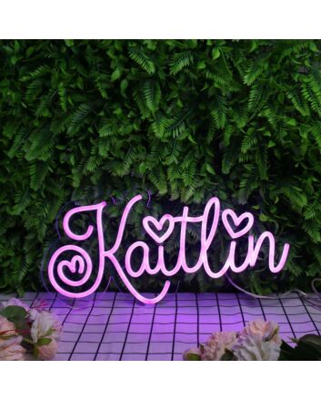 Kaitlin Dark Purple Neon Sign