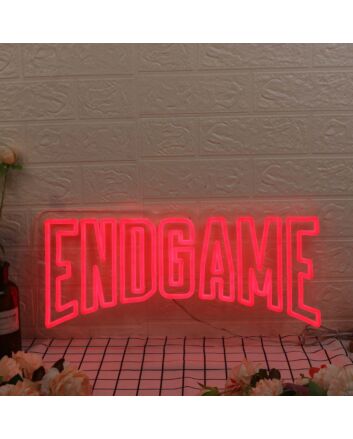 End Game Red Neon Sign