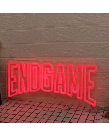 End Game Red Neon Sign