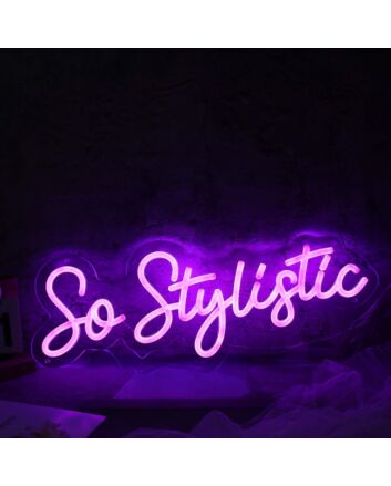 So Stylistic Dark Purple Neon Sign