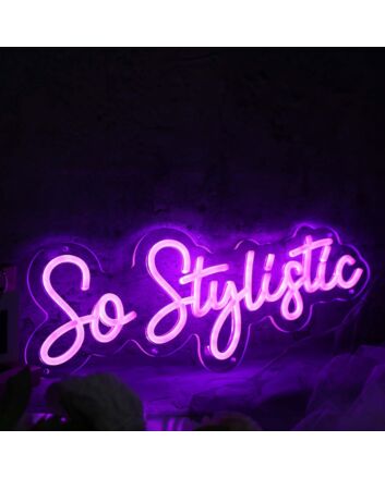 So Stylistic Dark Purple Neon Sign