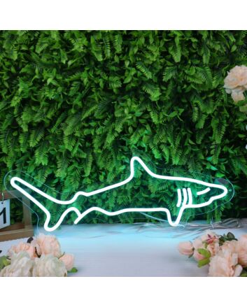 Big Shark Blue LED Neon Sign