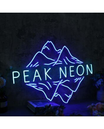 Peak Neon Blue Neon Sign
