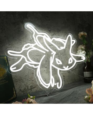 Mewtwo White Custom Neon Sign