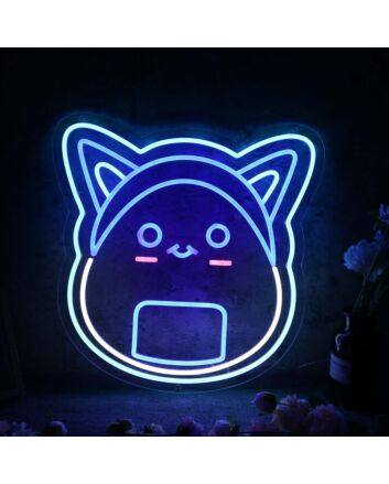 Rice Ball Cat Custom Neon Sign