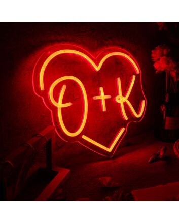 OK Heart Neon Sign