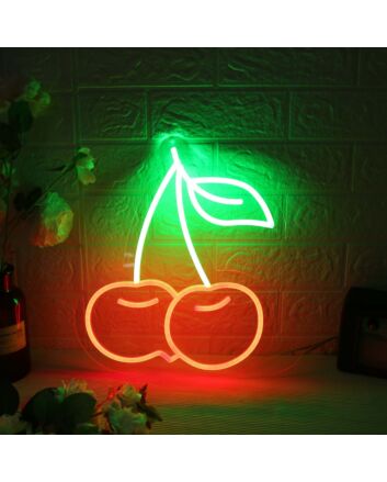 Cherries Custom Neon Sign