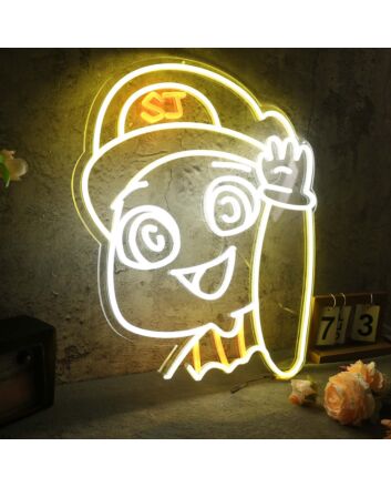 Happy Anime Boy Custom Neon Sign