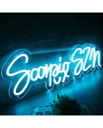 Scorpio SZN Blue Neon Sign