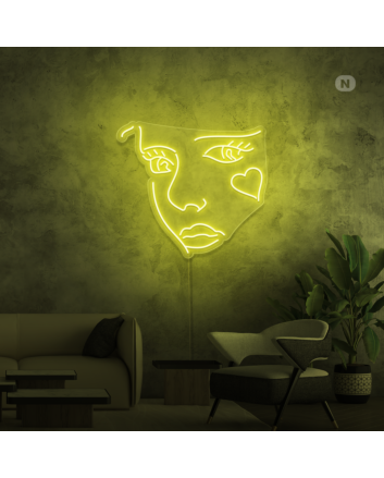 Joker Face Neon Sign