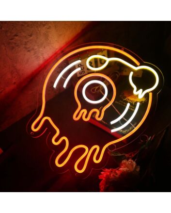 Melting Record LED Neon Sign