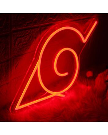 Konoha Village Red Neon Sign