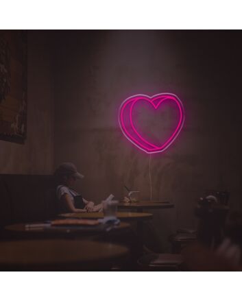 3D Heart LED Neon Sign