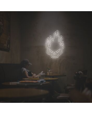 Fire Skull LED Neon Sign