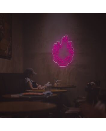 Fire Skull LED Neon Sign