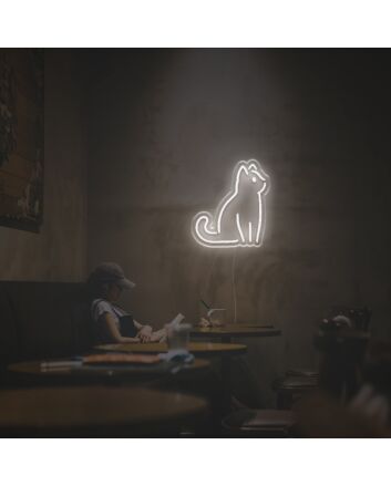 Sitting Cat LED Neon Sign