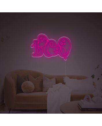Boo For Halloween LED Neon Sign