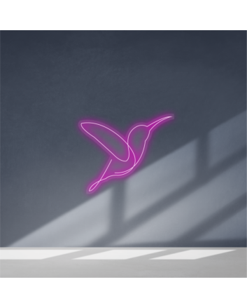 Artistic bird neon sign