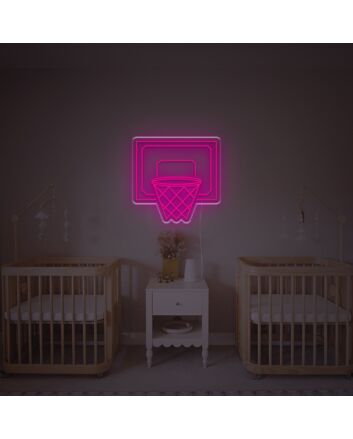 Basketball Basket LED Neon Sign