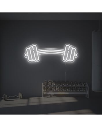 Big Barbell LED Neon Sign