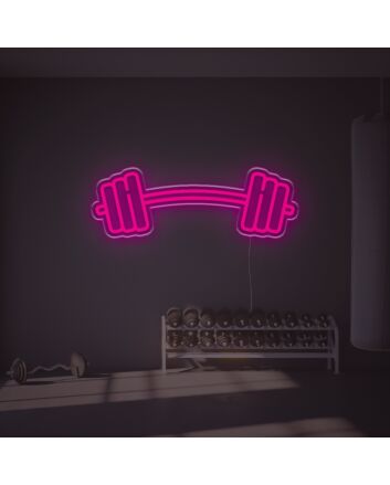 Big Barbell LED Neon Sign