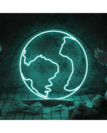 The earth LED neon sign