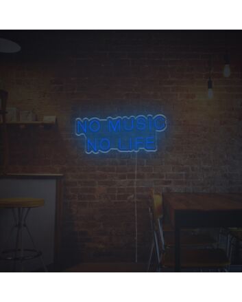 No Music No Life LED Neon Sign