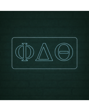 Phi Delta Theta ΦΔΘ LED Neon Sign Perfect for Greek Life Gatherings and Chapter Houses