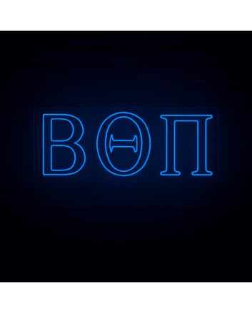 Beta Theta Pi ΒΘΠ LED Neon Sign for Brotherhood Events and Fraternity Decor