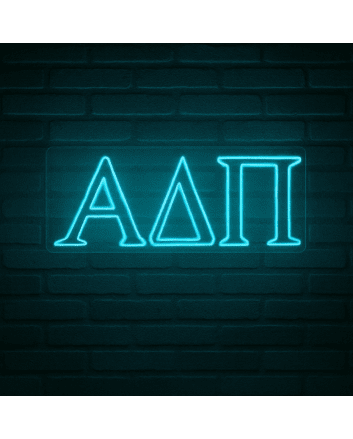 Alpha Delta Pi ΑΔΠ LED Neon Sign for Sisterhood Events and Sorority Decor