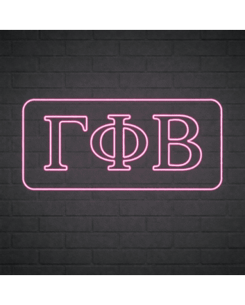Gamma Phi Beta ΓΦΒ LED Neon Sign for Sisterhood Events and Sorority Decor