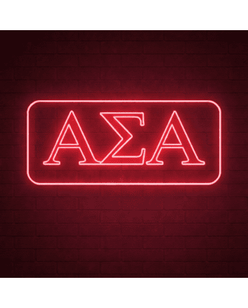 Alpha Sigma Alpha ΑΣΑ LED Neon Sign for Sisterhood Events and Sorority Decor