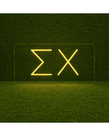 Sigma Chi ΣΧ LED Neon Sign for Brotherhood Events and Fraternity Decor